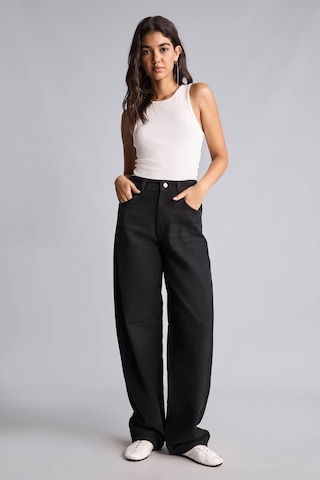 Defacto Baggy Fit Yüksek Bel Siyah Kadın Jean Pantolon H7391ax/nm40