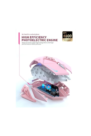 Kablosuz 2.4g Sessiz Oyun Faresi - Usb Optik Kablolu Fare