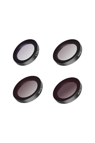 Springsun Telesın Is-flt-go3 4'lü Filtre Seti Lens Filtre Kiti Cpl Filtre + Nd8/ Nd16/ Nd32 Filtre Alüminyum Çerçeve Optik Cam Su Geçirmez