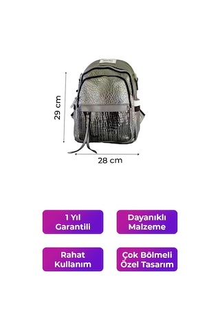 Kriste Bell Kadın Sırt Çanta Pewter 26458 Bej