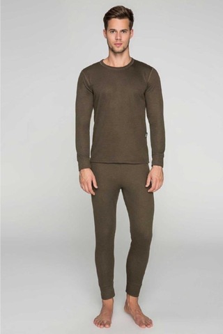 Unisex Haki Active Yetişkin Termal Içlik Takım Haki