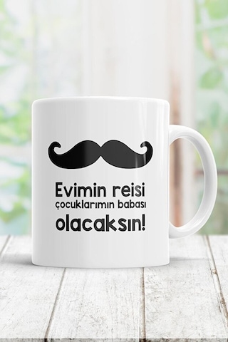 Evimin Reisi Kupa Bardak Beyaz