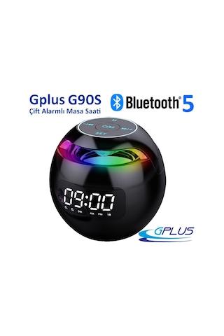 Gplus G90S Bluetooth 5.0 Çift Alarmlı Radyolu Dijital Masa Saati