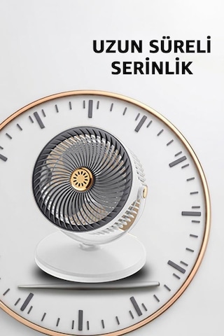 Torima F47 Şarjlı 5 Kademeli Taşınabilir Ayarlanabilir Kablosuz Sessiz Vantilatör