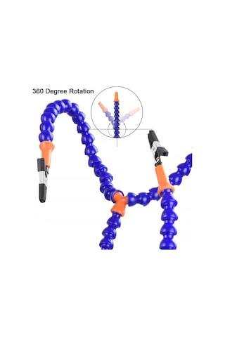Xurunkeji Lehimleme Üçüncü El Aleti Yardımcı Eller Usb Şarj Edilebilir El Feneri 3x Büyüteç Lehimleme İstasyonu Kaynak Onarım Aleti B