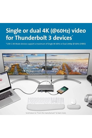 Kensington Sd5600t 14'ü 1 Arada Thunderbolt 3 Bağlantı İstasyonu