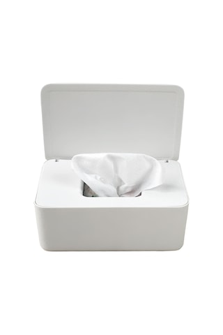 Moveevo Hacimli Tek Kullandım Maske Saklama Kutusu, Ev İçi Toz Koruma Ve Hermetik Kapaklı, Taşınabilir Pp Malzeme Beyaz Beyaz