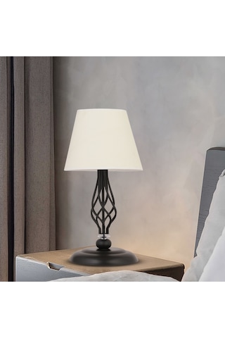 Lupin Beyaz Şapkalı Siyah Abajur Diğer