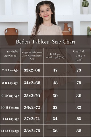 Kız Çocuk Örme Saten Çanta Detaylı Pliseli Astarlı Elbise KREM