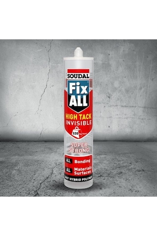 Fix All High Tack Korniş Yapıştırıcı Montaj Silikonu Şeffaf 290Ml Şeffaf