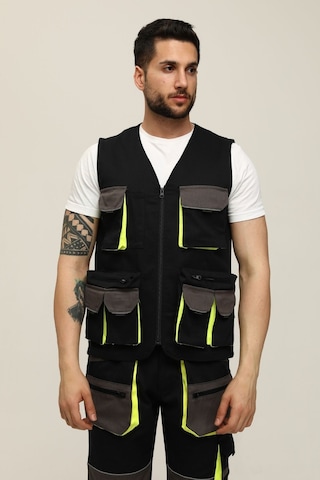 Uniprom Yelek Lizbon Model Çok Cepli Harman Kumaş Lacivert