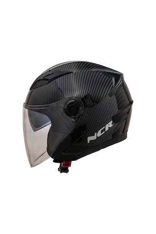 NCR Jet Çenesiz Motosiklet Kaskı Carbon