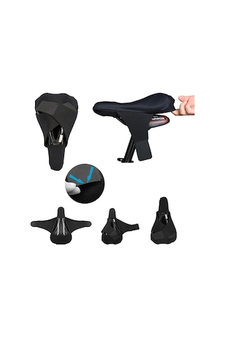 Padalink Bisiklet Sele Kılıfı - Hafif Silikonlu, Hafızalı Köpük, Konforlu Ve Kaymaz Tasarım, Uzun Yol Süspansiyonu Çok Renkli