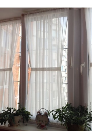 Çubuklu Mutfak Tülü Sade Ve Zarif Petek Dokulu Grek Tül (382521201)