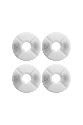 Moveevo Flower Fountain & Kedi Çeşmeleri İçin 4'lü Filtre Seti - Evcil Hayvan Su Sebili Yedek Filtreleri