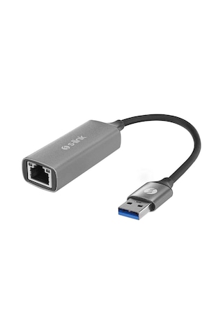 S-link Sw-u334 Gri Metal Usb 3.0 To Rj45 10/100/1000mbps Gigabit Adaptör