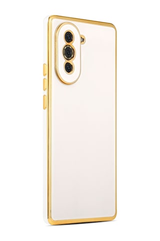 Goocamp Huawei Nova 10 Pro Kılıf Bark Kapak - Beyaz Beyaz