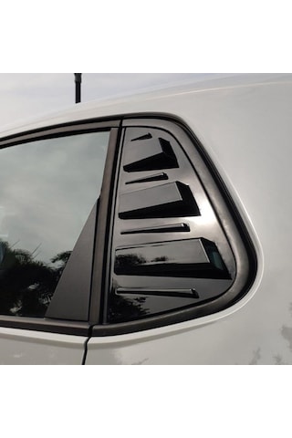 Volkswagen Polo Kelebek Cam Vizörü Piano Black 2019-