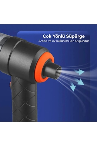 Ally M2037 6000r Portatif Vakumlu Üflemeli Mini Araç Süpürgesi - Toz Ve Kül Temizliği- 5775