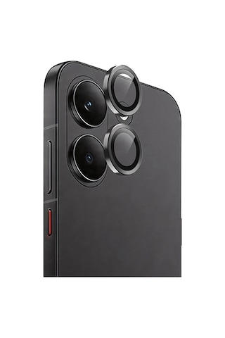 Mey İthalat Poco X8 Pro Raze Metal Kamera Lens - Siyah Renkli