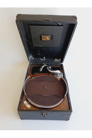 His Master's Voice Antika Çanta Gramofon 086 (ARIZALI)