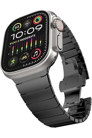 Apple Uyumlu Watch 11-10 46mm 6 7 8 Se Ultra 42 44 45 49mm Titanyum Çelik Paslanmaz Kordon