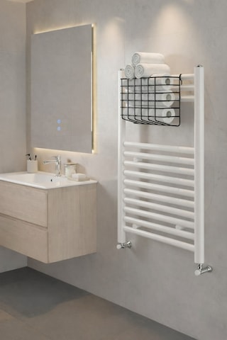 Petek Üstü Çok Amaçlı Banyo Rafı Metal Havluluk & Düzenleyici Sepet 1 Adet Siyah Krom