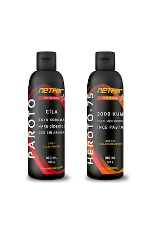 Netfer 2'li İnce Pasta Cila Set - 2x100 Ml