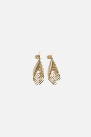 Katmanlı Geometrik Küpe Gold