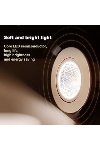 Ximistore9 Gömülü Led Derin Gölgeli Spot Işığı - 6w 4000k 75mm Açık, 45 Ayarlanabilir Açı, Göz Koruyucu Yumuşak Işık Sıcak Beyaz