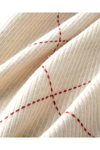 English Home Yumi Koltuk Şalı 140x170 Cm Ekru-kırmızı Ekru-kırmızı