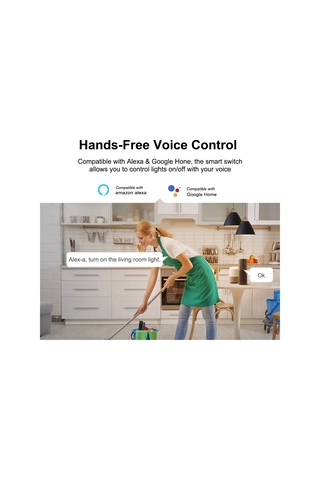 Yifomall Sonoff T2us1c-tx Akıllı Duvar Anahtarı 1 Grup Wi-fi Dokunmatik Abd Standardı - Uzak Kumanda, Akıllı Ev Entegrasyonu Alexa, Google Home Rf 433mhz Desteği