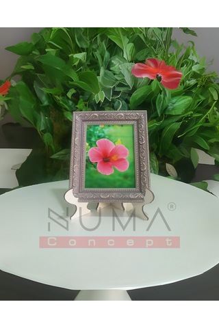 Ahşap Beyaz Çerçeve Ayaklığı Her Biri 22x15 Cm Geçmeli Stand