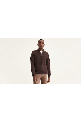 Dockers Minimalist Erkek Uzun Kol Kazak - Günlük Şıklık & Konfor Neutrals