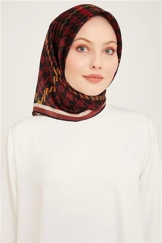 Armine Twill İpek Eşarp 23ka9000 31 Kahverengi