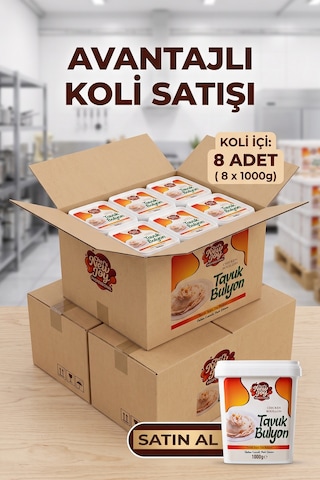 Tavuk Bulyon 1000 G X 8 Adet - 1 Koli Koli Bazlı Avantaj Paketi