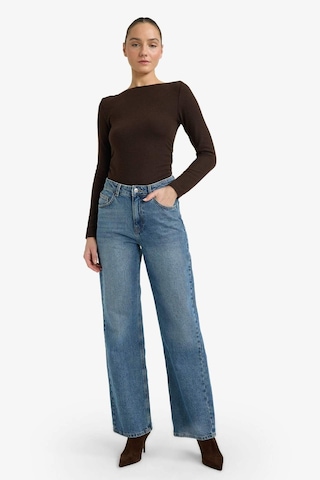 Defacto Slim Fit Dar Kesim Yarım Balıkçı Yaka Uzun Kollu Tişört G7809ax25wnbn340 Kahve-bn340