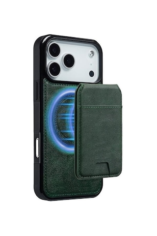 Nihcase Apple Uyumlu iPhone 17 Pro Max Kılıf Capella L3 Serisi Mıknatıslı Kartlıklı 2-1 Kapak