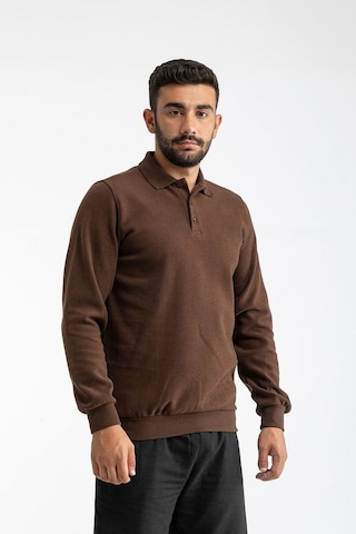 Qwerty Sweat Polo Yaka Clasıc Çok Renkli