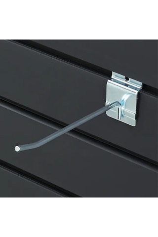 10 Adet 30 Cm Kanallı Pano Kancası, Aksesuar Ve Bijuteri Kancası Metal