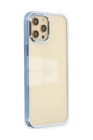 Apple iPhone Uyumlu 12 Pro Max Kılıf Element Silikon - Mavi Çok Renkli