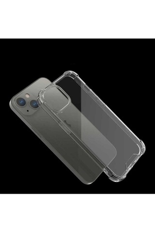 Apple Uyumlu iPhone 13 Mini Kılıf Zore Nitro Anti Shock Silikon Renksiz