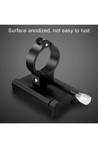 Motosiklet Gidon Alüminyum Alaşımlı Telefon Braketi Siyah Siyah