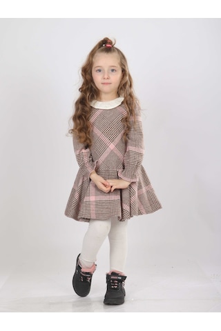 Xo Kids Kız Çocuk Elbise 1-5 Yaş 4815 Pembe