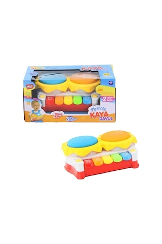 Birlik Işıklı Müzikli Piyanolu Kaya Davul Türkçe Masal ve Şarkı Söyler