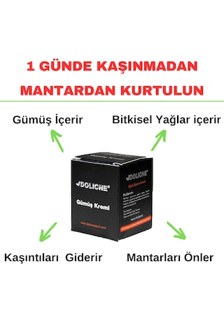 Doliche Kasık Bölgesi Bakım Gümüş Mantar Kremi 50 G
