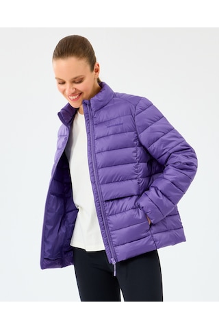 Skechers W Essential Outerwear Padded Jacket Kadın Mor Mont S231240-0277 Mor