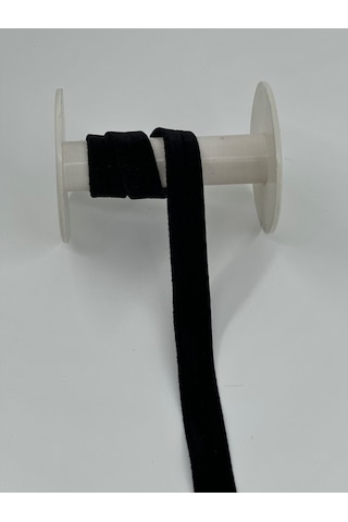2 Cm Likralı Kadife Esnek -5 Metre-siyah