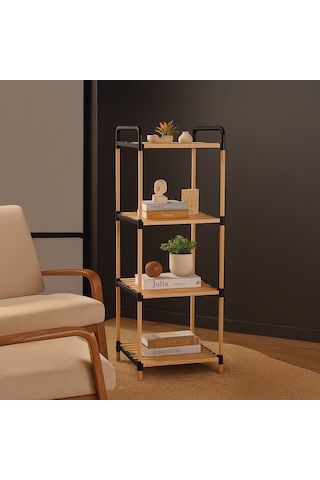 Nr 03 4 Katlı Masif Ahşap Raf Ahşap