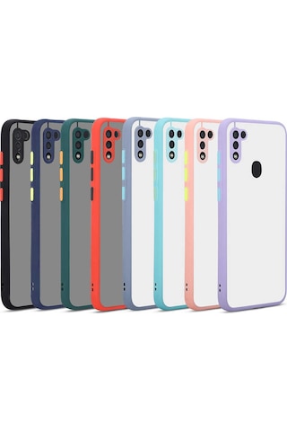 Galaxy A11 Kılıf Zore Hux Kapak Kırmızı